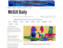 Tablet Screenshot of mcgilldaily.com